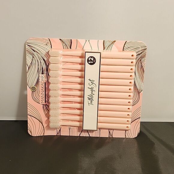BRAND NEW MANNAKADAR PINK TOO TOOTHBRUSH BRUSH SETS - Picture 5 of 9